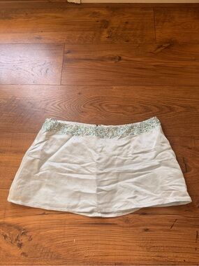 NWT Asta Resort x Revolve Marina Hand Beaded Mini Skirt M